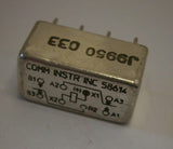 TE Connect. M39016/6-109P, HFW1201K45P Gen'l. Purpose Relays 26.5V 2A 2 Form C