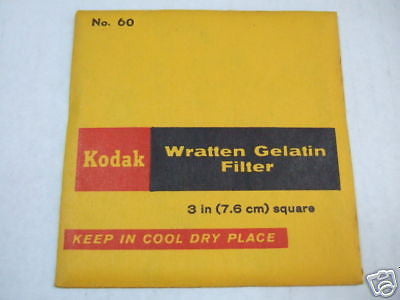 Kodak Wratten Gelatin Filter No. 60 3'' 76mm F.Sealed