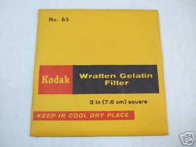 Kodak Wratten Gelatin Filter No. 65 3'' 76mm F.Sealed