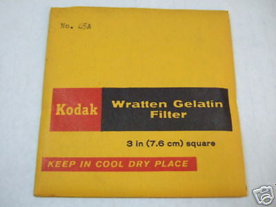 Kodak Wratten Gelatin Filter No. 65A  3'' 76mm NEW