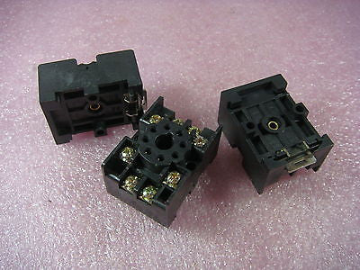 LOT 3 8 Pin Relay Base Socket made by Slim Italy High Quality Type ST8 10A 380V