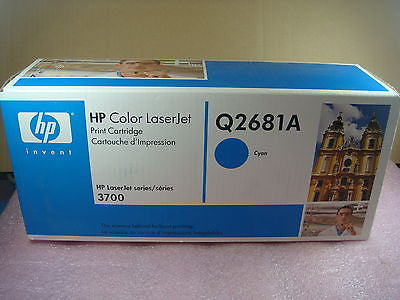 NEW HP GENUINE Q2681A Cyan Toner Cartridge - SEALED BOX