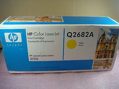 NEW HP GENUINE Q2682A Yellow Toner Cartridge - SEALED BOX
