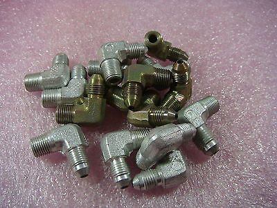 LOT 12 Parker 3CTX-S 2103-2-3 Male JIC by 1/8 Male NPT 90� Elbow Flared Fitting
