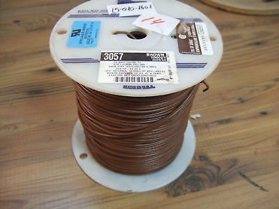 Alpha Wire 3057 BR005 Brown Hook-Up Wire 1000ft Spool