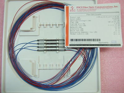 Pack of 4 FOCI C-WS-AL-01-S-1215-15-NC/NC Fiber Optic Coupler 1550nm SMF-28:P4