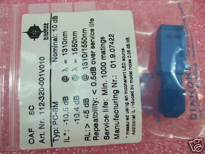 Diamond OAF SC Attenuator PC-SM 1310-1550nm 10db