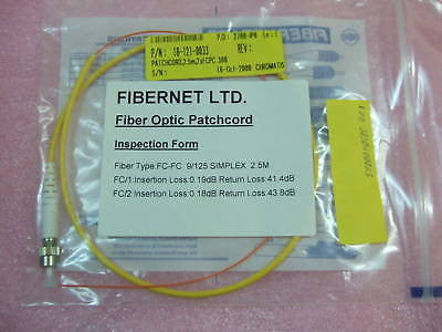Fibernet FC-FC 9/125 Simplex Fiber Optic Patchcord 6.5ft / 2.5m