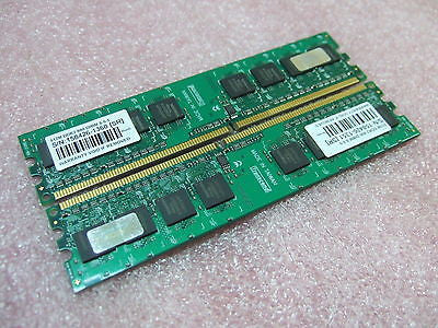 Transcend 1GB (2 X 512MB) DDR2 800 DIMM 5-5-5 RAM