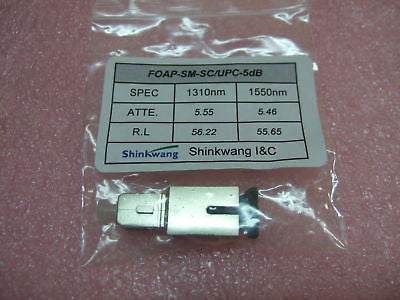 Shinkwang FOAP-SM-SC/UPC-5db 1310/1550 Attenuator NEW