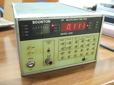 Boonton Electronics 4200 RF Microwattmeter Power Meter Warranty, Ship Worldwide