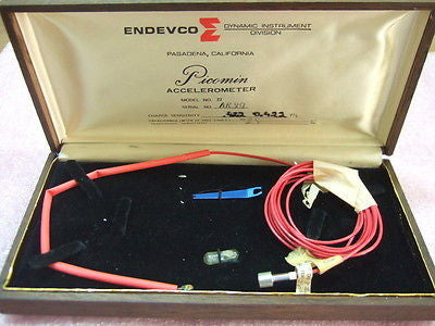 Endevco Model 22 Picomin Miniature Piezoelectric Accelerometer + Box A