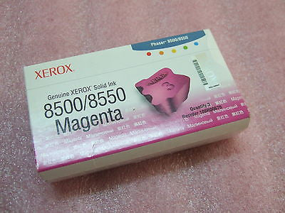 NEW GENUINE!! Phaser 8500/8550 Xerox Solid Ink 3 pack Magenta 108R00670