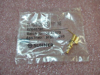 Huber Suhner 21 1023-C50-2-3/111_NE Staight Cable Jack NEW