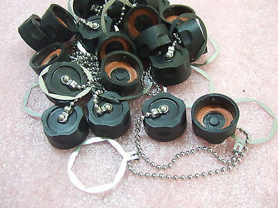 LOT of 21 SIEMON Black Industrial Dust Caps W/ O-Ring inside Diameter:25mm X-Cap