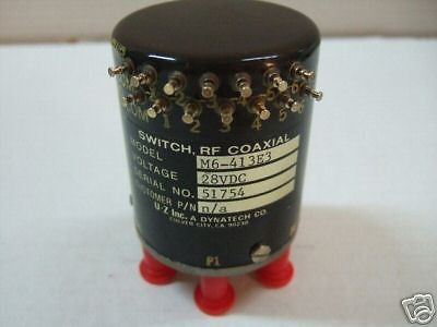 Dynatech DMT M6-413E3 RF Coaxial Switch 28VDC *NEW*