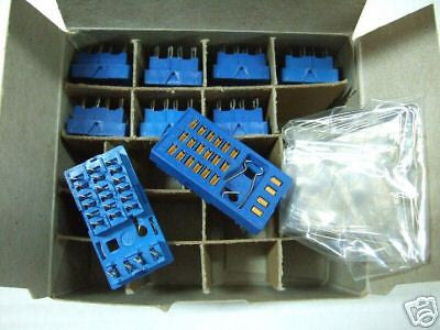 LOT OF 9 Telemecanique Relay Socket T-61112  NEW