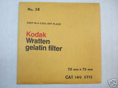 Kodak Wratten Gelatin Filter No. 38 3'' 75mm 149-5712